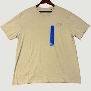 Gap Men's L Beige Short Sleeve Crew Neck T-Shirt  K1209